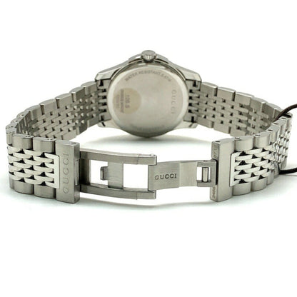 Gucci G Timeless Quartz 126.5 Stainless Steel Battery-Operated Women'S Watch With Date Display