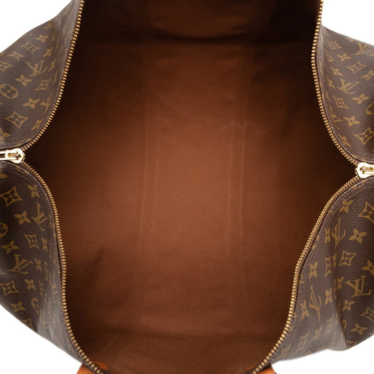 Louis Vuitton Monogram Keepall Bandouliere 60 Boston Bag/Travel Bag M41412 Brown Leather