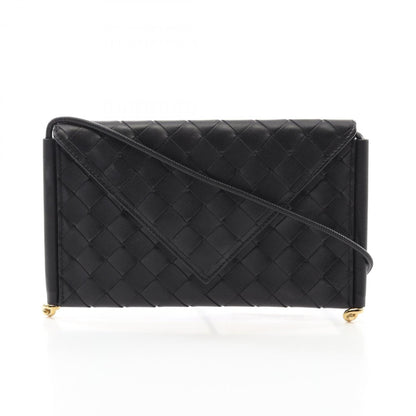 Bottega Veneta Intrecciato Phone Pouch Shoulder Bag Leather