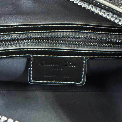 Christian Dior Micro Cannage Lady Medium 2-Way Hand/Shoulder Bag In Patent Leather