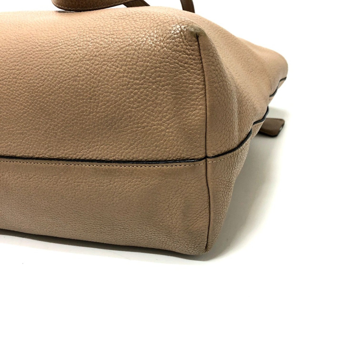 Prada 1Bg203 Logo Bag Bag Tote Bag Beige Silverhardware