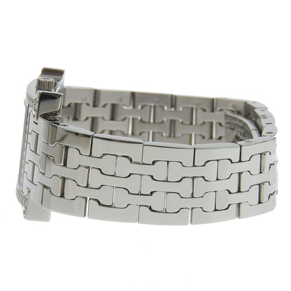 Hermes Hermes H Watch Diamond Bezel Hh1.230 Stainless Steel X Quartz Analog Display Ivory Dial Heure
