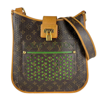 Louis Vuitton Monogram Perforated Musette Vert Shoulder Bag