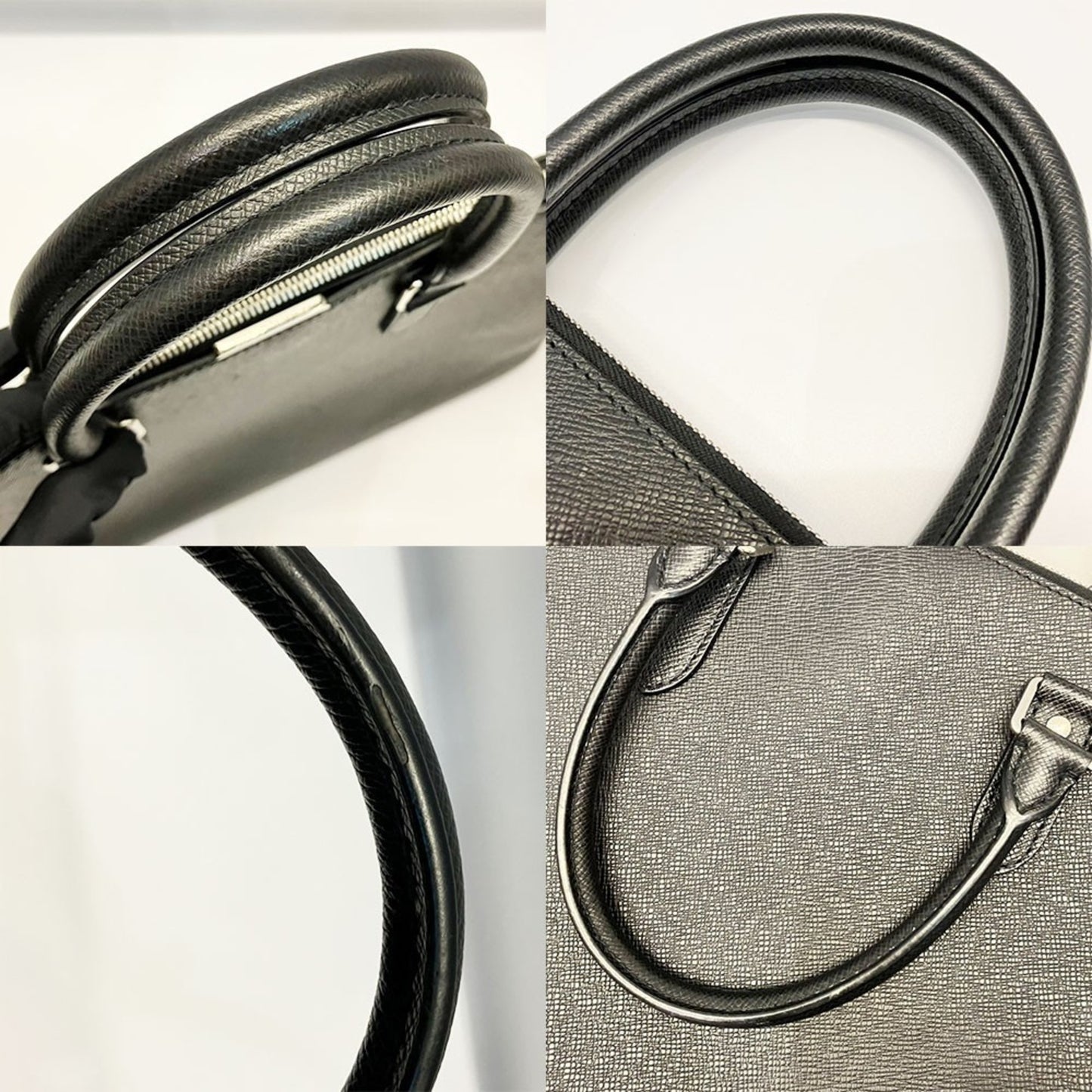 Leather Louis Vuitton Handbag Taiga