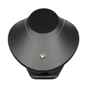 Tiffany & Co. Return To Heart Key Necklace In 18K Pink Gold With Diamonds