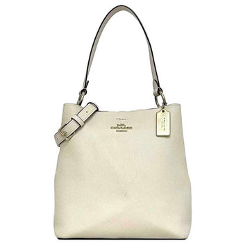 Coach 2Way Bag F-23331 White F34495 Leather Coach Crossbody Bucket