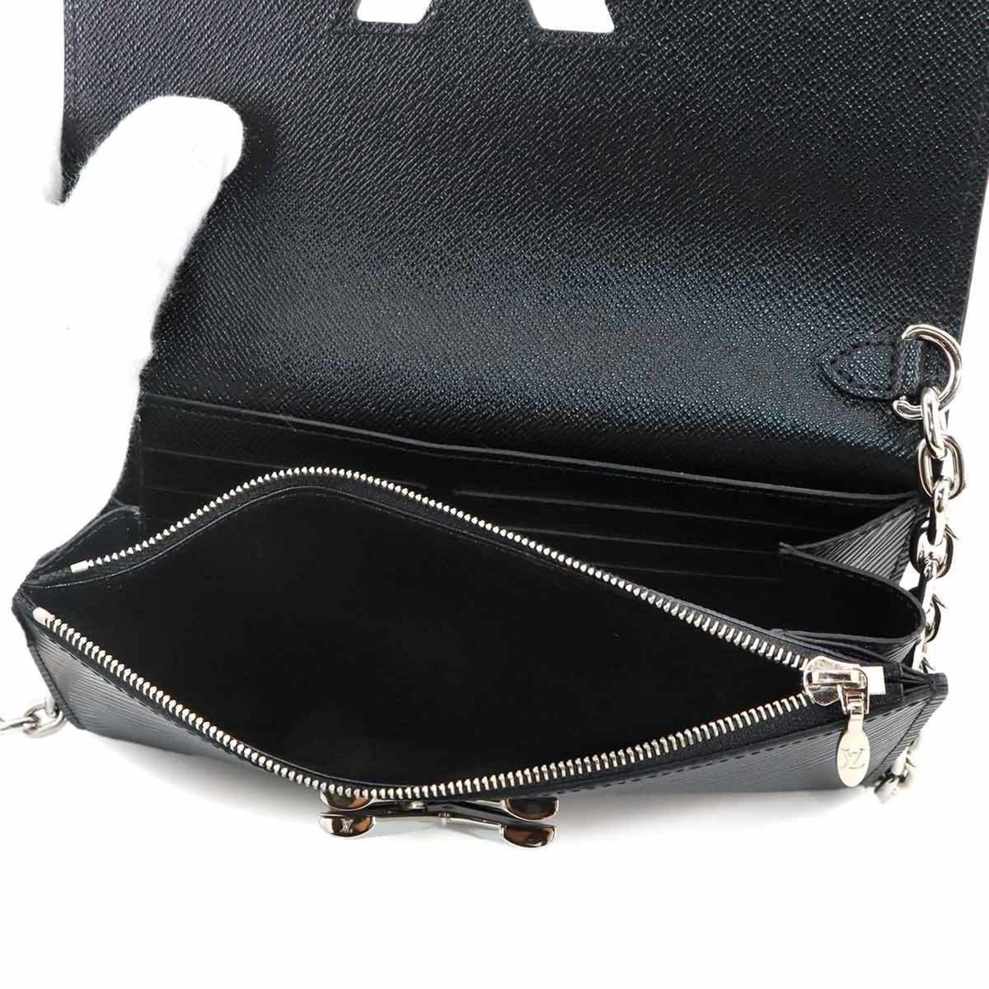 Louis Vuitton Lv Stories Epi Leather Portefeuille Twist Chain Wallet