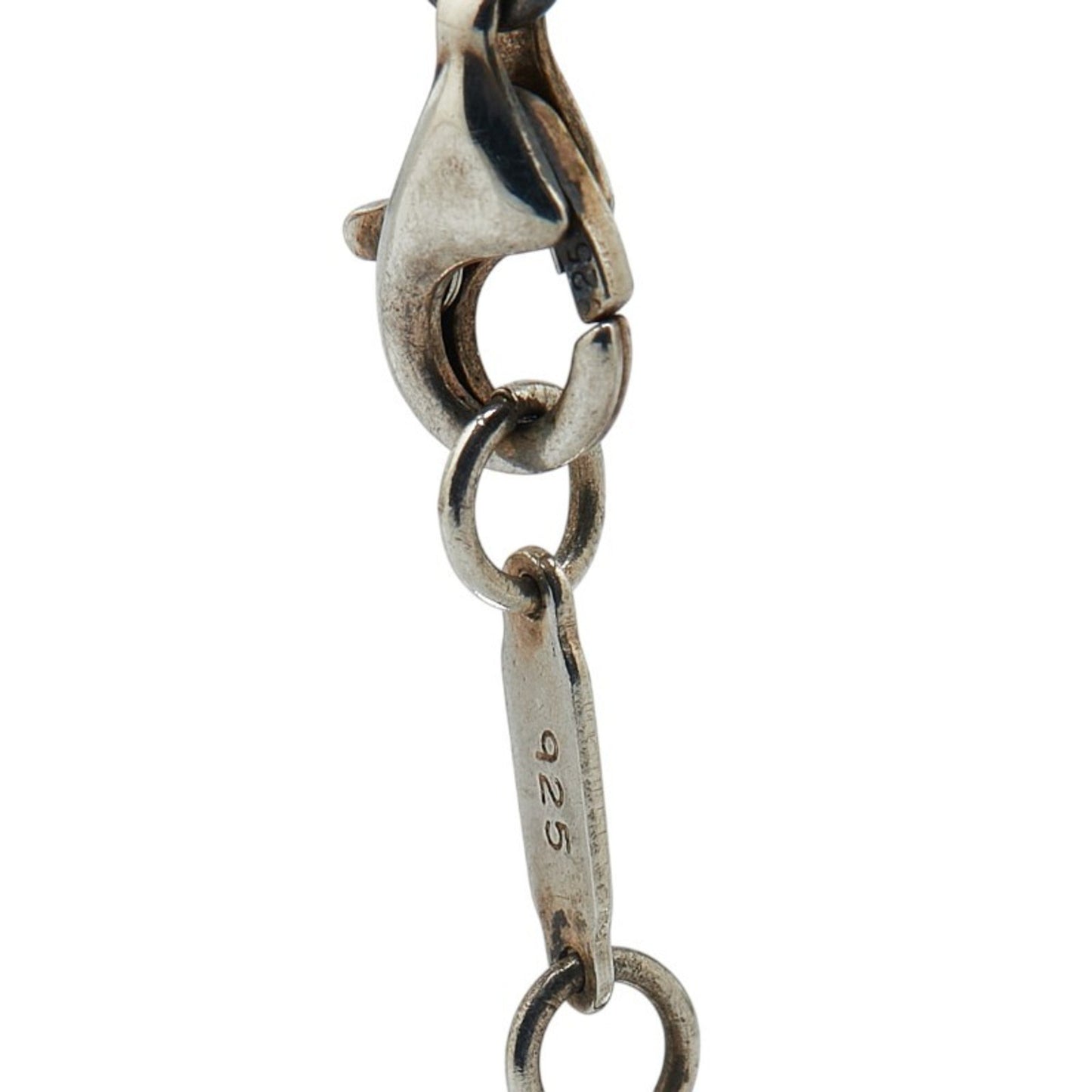 Tiffany Atlas Plate Ball Chain Necklace Sv925 Silver