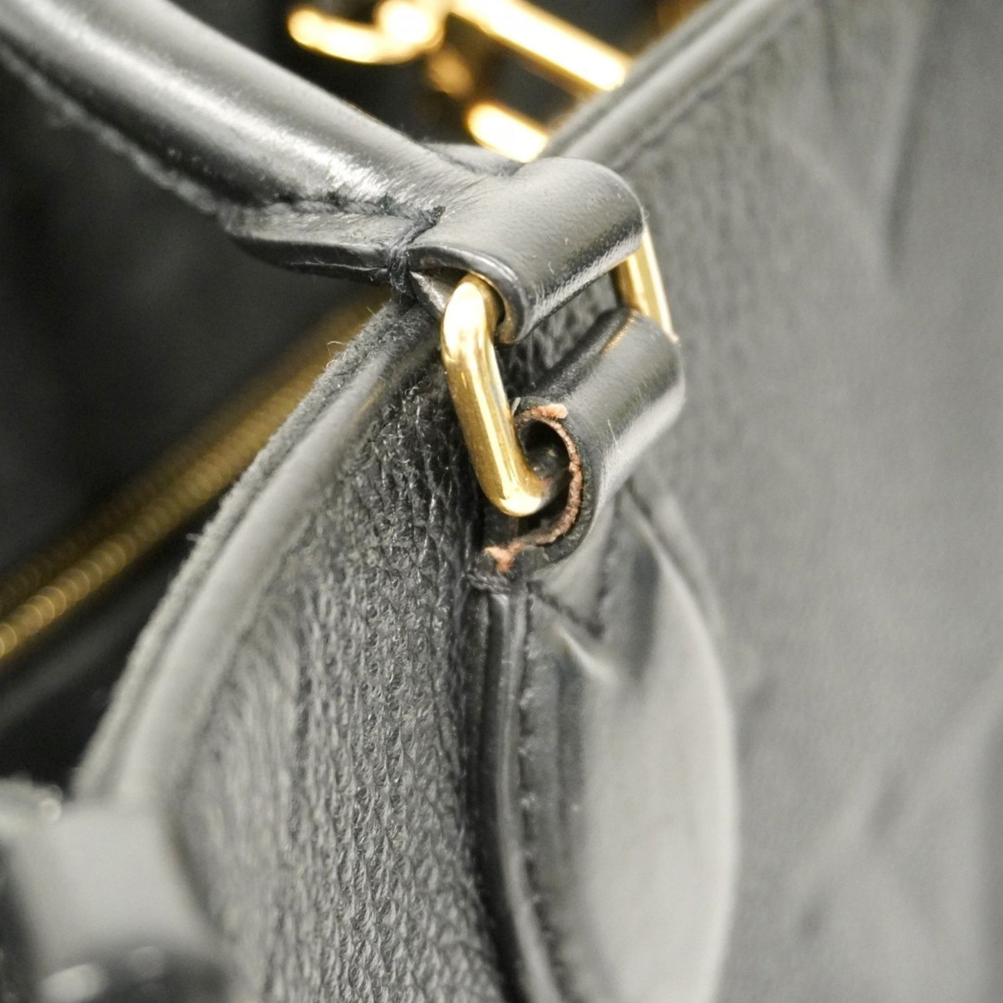 Louis Vuitton Monogram Empreinte On-The-Go Pm Handbag M45653 Noir 2-Way Bag