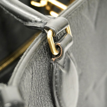 Louis Vuitton Monogram Empreinte On-The-Go Pm Handbag M45653 Noir 2-Way Bag