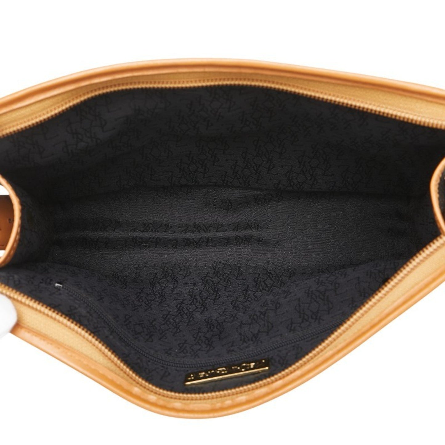 Saint Laurent Ysl Logo Clutch Bag In Black