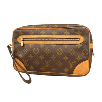 Louis Vuitton Monogram Marly Dragonne Gm Clutch Bag M51825 Brown