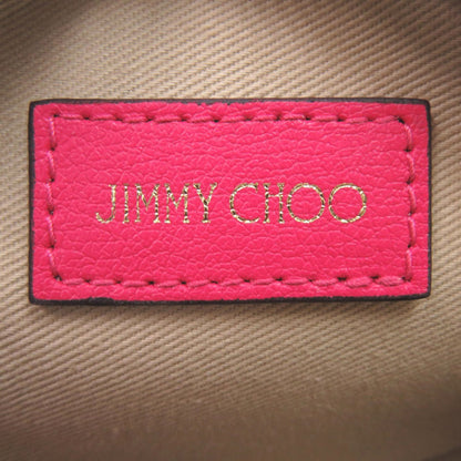 Unused Jimmy Choo Jaycee Round Coin Purse In Leather With Dragon Pink Design
