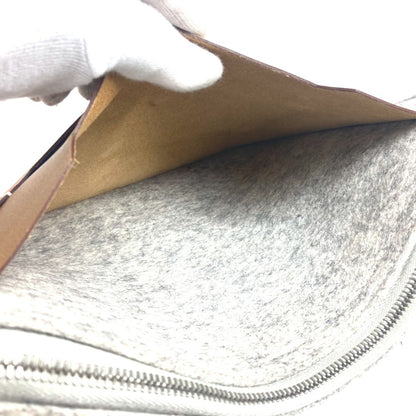 Hermes Toudou 37 Pouch/Clutch Bag In Felt And Leather
