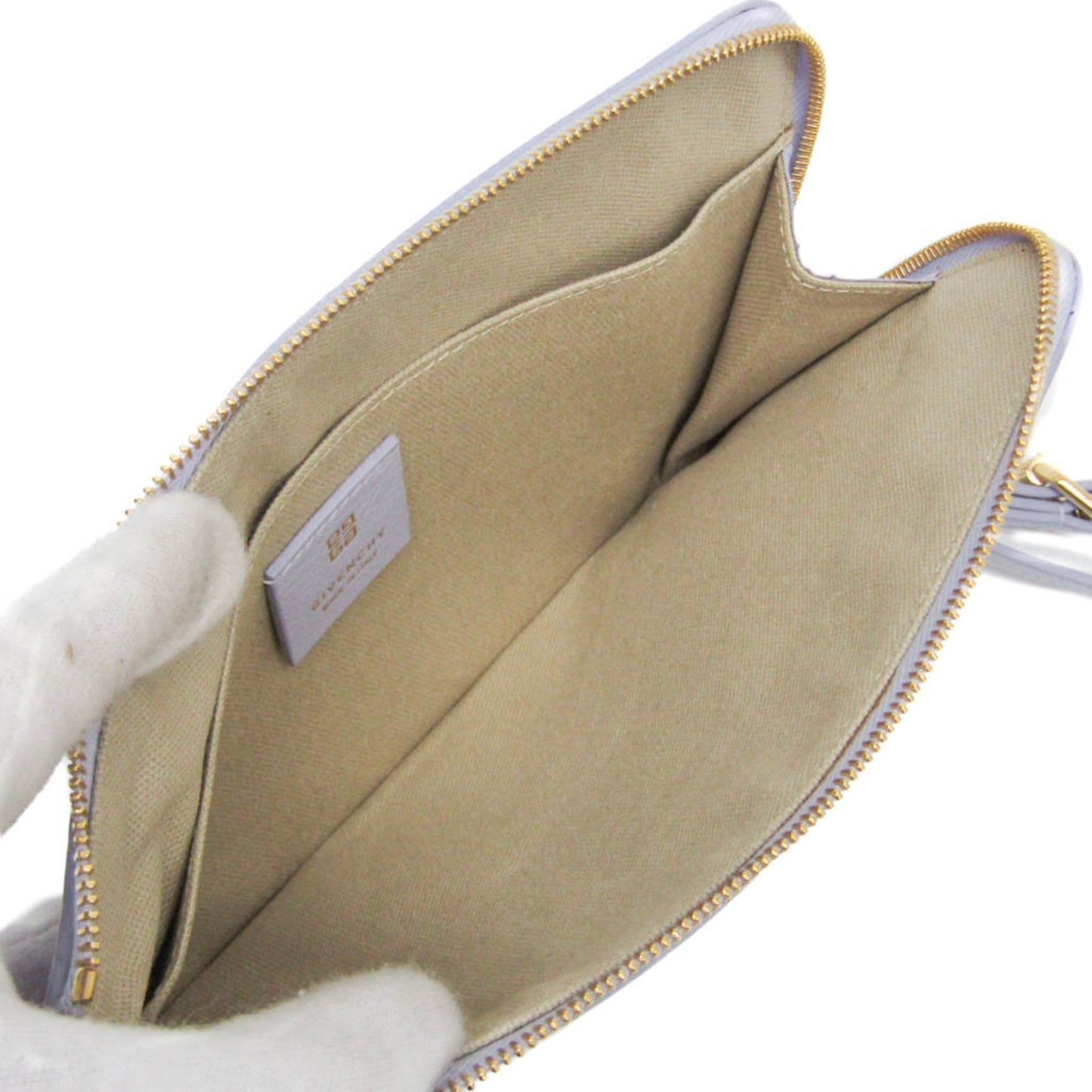 Givenchy Voyou Zip Pouch Bb60Ltb1Kr Women'S Leather Handbag