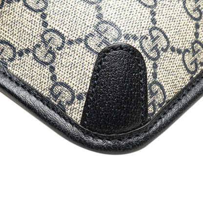 Gucci Gg Supreme Ophidia Waist Bag/Body Bag 674081 Beige Navy Leather