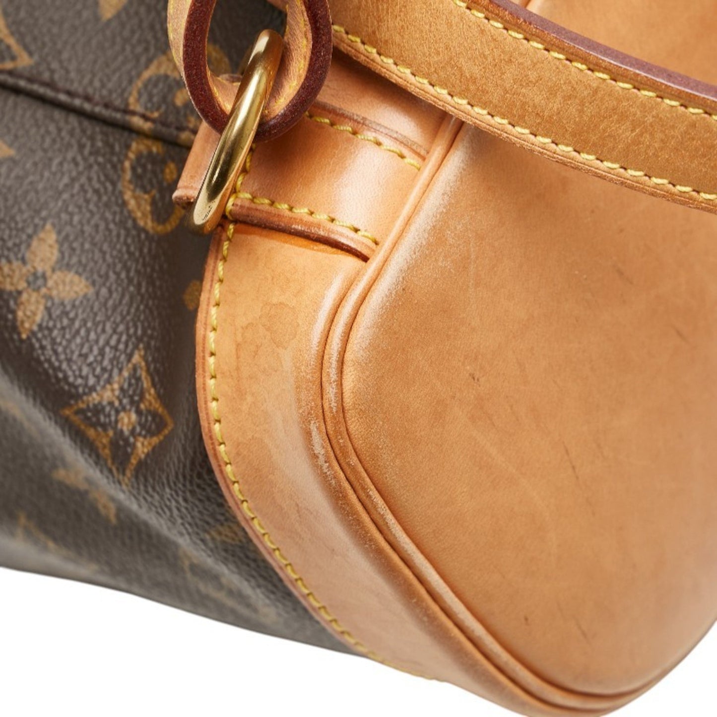 Louis Vuitton Monogram Montsouris Mm Backpack M51136 Brown Leather