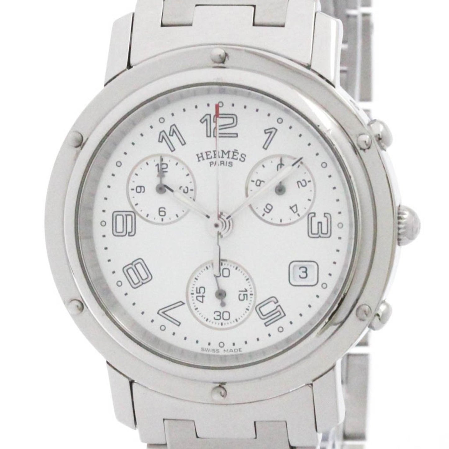 Hermes Clipper Chronograph Steel Quartz