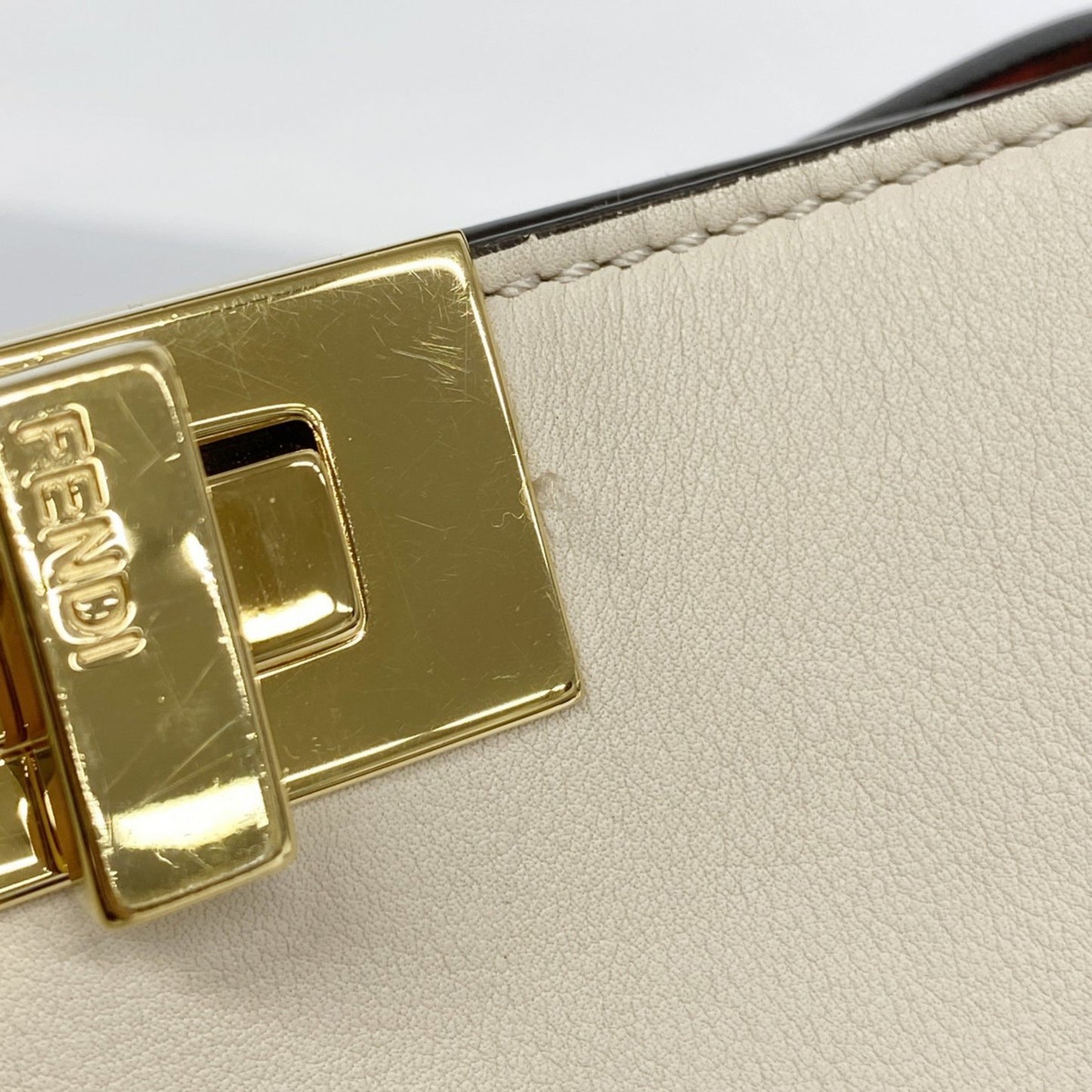 Fendi Peekaboo Leather Handbag