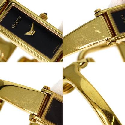 Gucci 1500L Square Face Watch Gp/Gp