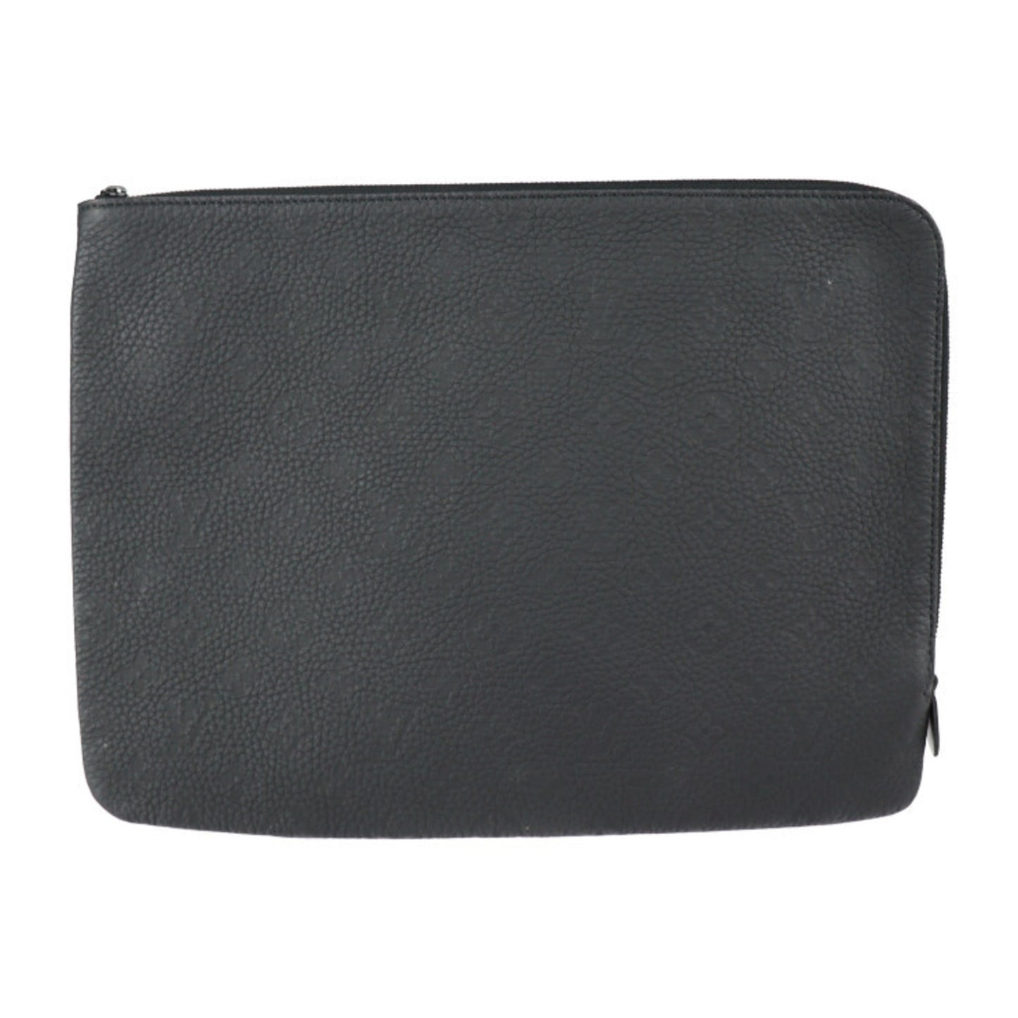 Louis Vuitton Etuit Voyage Second Bag M59479 Taurillon Leather Black Clutch Pouch Monogram L-Shaped