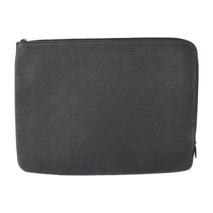 Louis Vuitton Etuit Voyage Second Bag M59479 Taurillon Leather Black Clutch Pouch Monogram L-Shaped