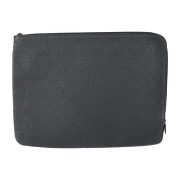Louis Vuitton Etuit Voyage Second Bag M59479 Taurillon Leather Black Clutch Pouch Monogram L-Shaped