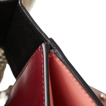 Bvlgari Serpenti Scaglie Top Handle Handbag In Red