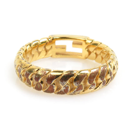 Fendi Ring Baguette Metal Gold