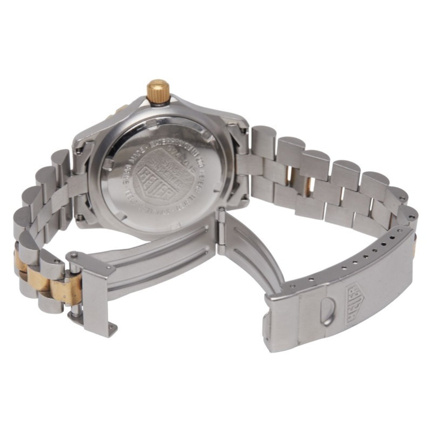 Omega 2000 Series Watch 974.015 Quartz Gold Dial Stainless Steel Plated