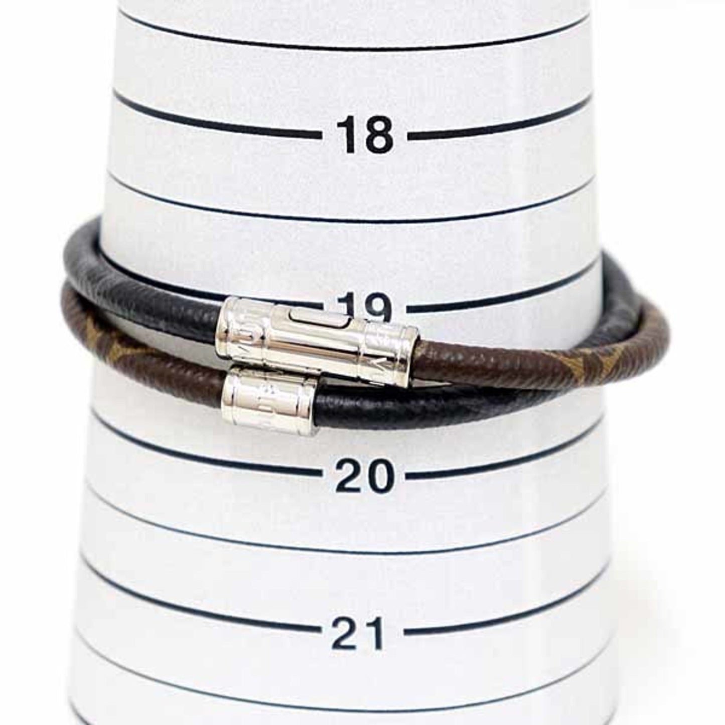 Louis Vuitton Keep It Bracelet Monogram Eclipse Macassar Brown Black S