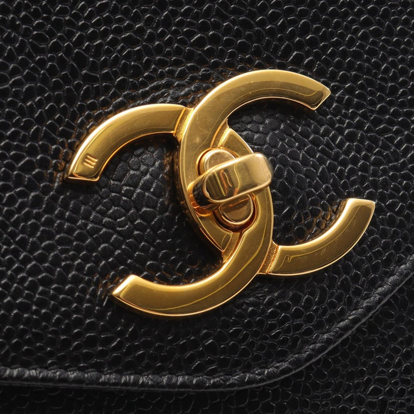 Chanel Coco Mark Shoulder Bag In Caviar (Grained Calfskin) For Women