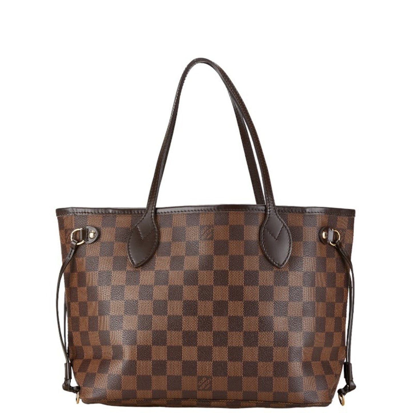 Louis Vuitton Damier Neverfull Pm Handbag Tote Bag N41359 Brown Pvc Leather