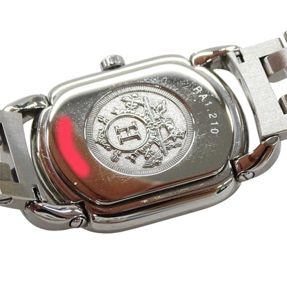 Herms Rally Quartz Qz Stainless Steel Watch