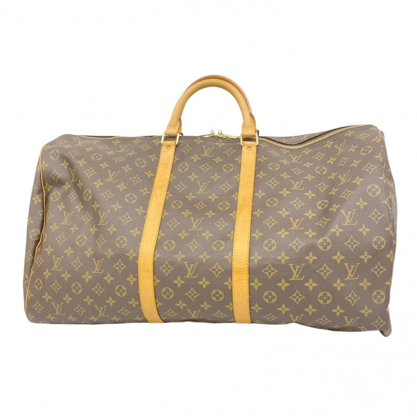 Louis Vuitton Monogram Keepall 60 Boston Bag M41422 Brown