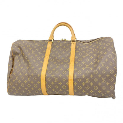 Louis Vuitton Monogram Keepall 60 Boston Bag M41422 Brown