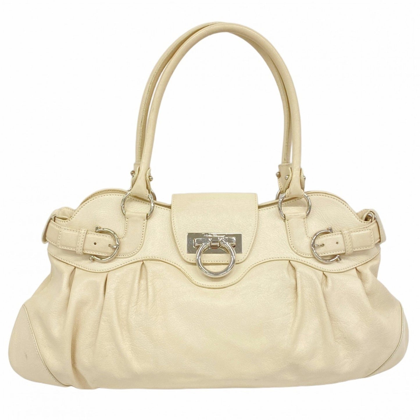 Salvatore Ferragamo Gancini Leather Handbag