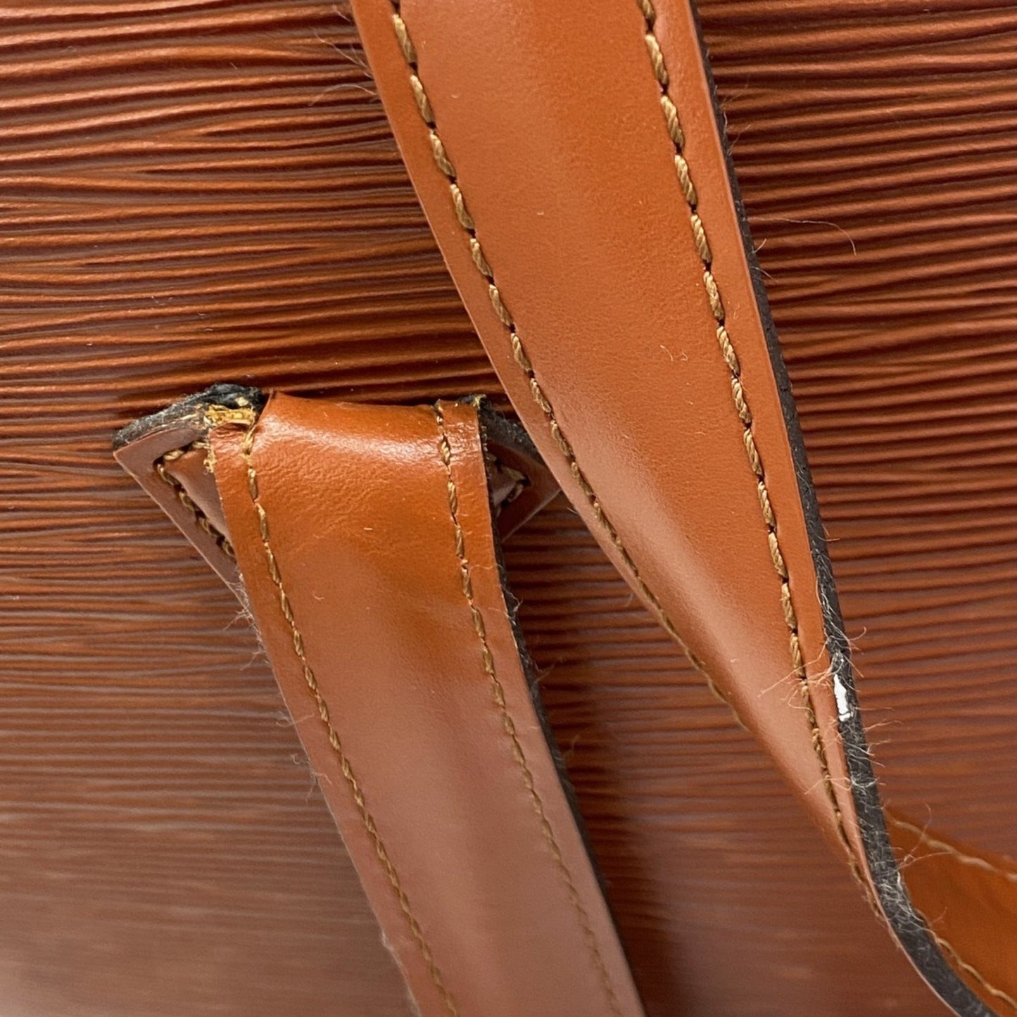 Louis Vuitton Epi Saint-Jacques Handbag M52273 Kenya Brown