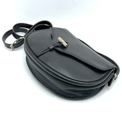 Christian Dior Dior Old Shoulder Bag Leather Black