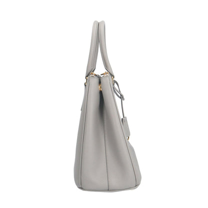 Prada Galleria Large Saffiano Shoulder Bag In Leather (1Ba274) Gray