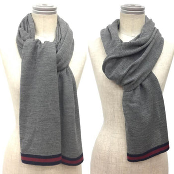 Gucci Gucci Scarf Wool Grey