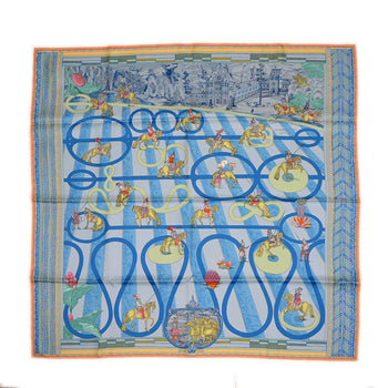 Hermes Carre 90 Scarf/Muffler Double Face Passades Et Serpentines