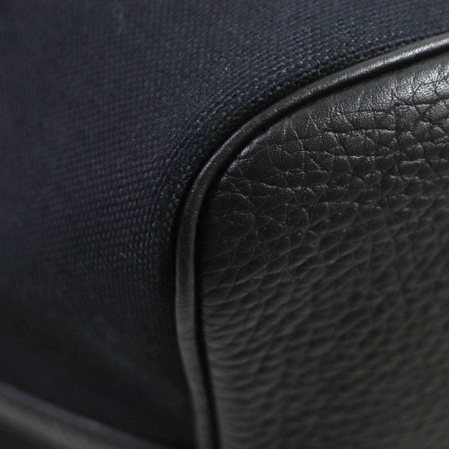 Hermes Pur Sangle Toile Militaire Taurillon Clemence Tote Bag