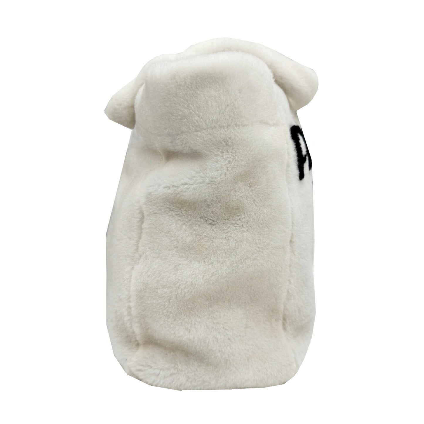 Prada Lettering Terry Tote Bag 1Bg374 White/Black Shoulder Bag/Handbag/Tote