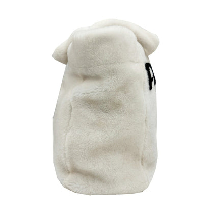 Prada Lettering Terry Tote Bag 1Bg374 White/Black Shoulder Bag/Handbag/Tote