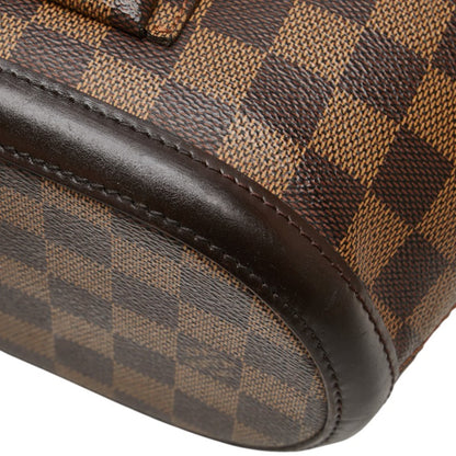 Louis Vuitton Damier Manosque Tote Bag N51121 Brown Leather