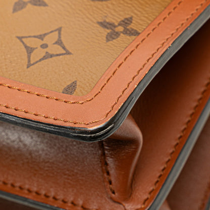 Louis Vuitton Monogram Reverse Dauphine Mm Shoulder Bag/Handbag 2-Way M45958 Brown Leather