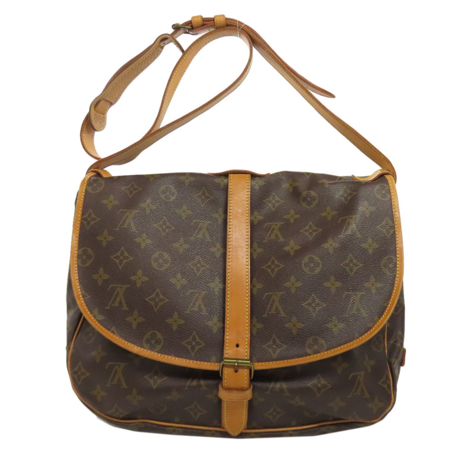 Louis Vuitton M42254 Saumur 35 Shoulder Bag Monogram Canvas