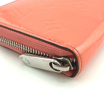 Louis Vuitton Louis Vuitton Long Wallet Round Zipper Vernis Zippy Monogram M93202 Rose Rich
