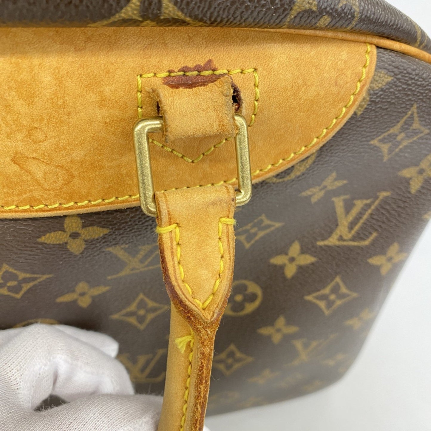 Louis Vuitton Monogram Deauville Handbag M47270 Brown